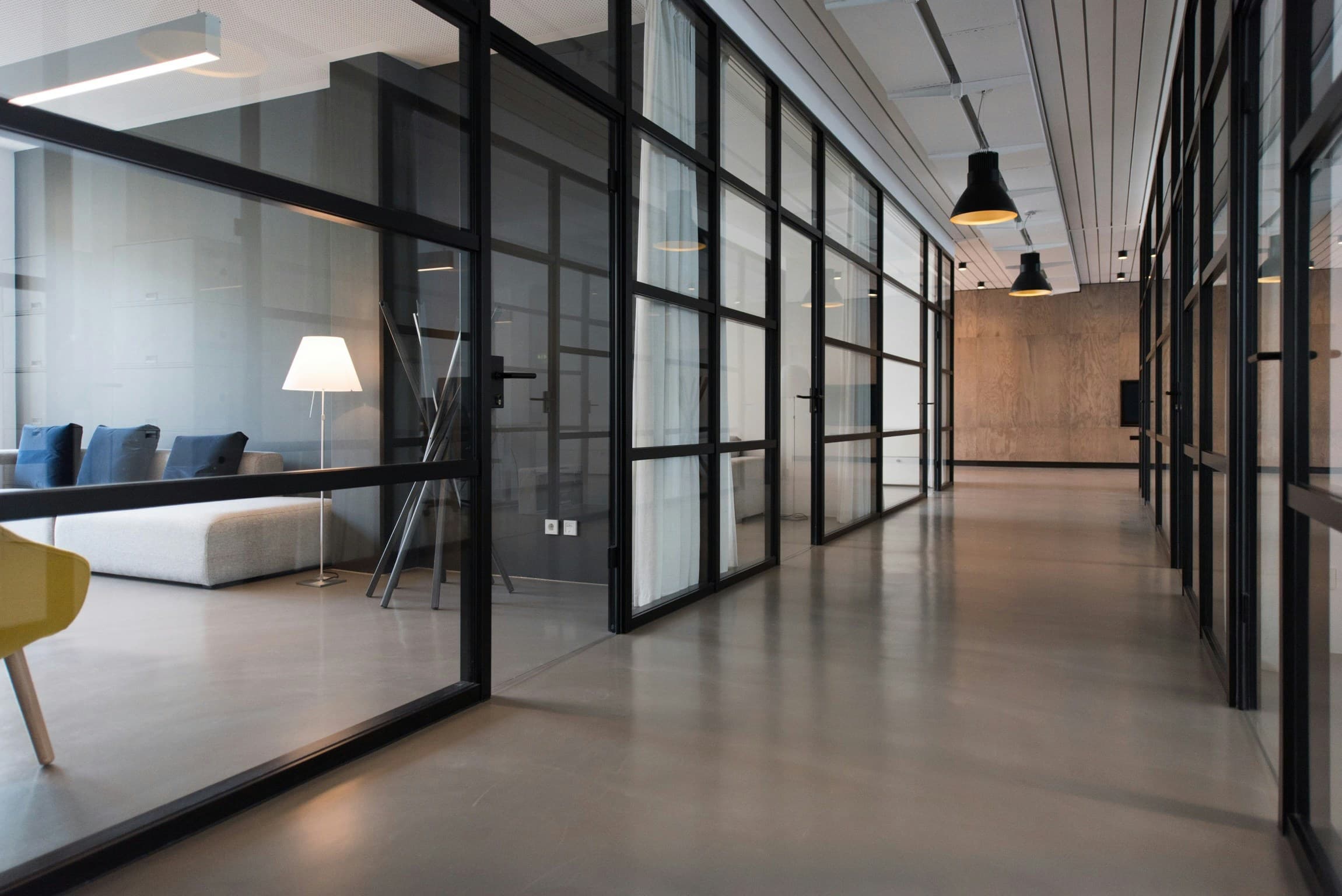 Open-plan engineering floor
