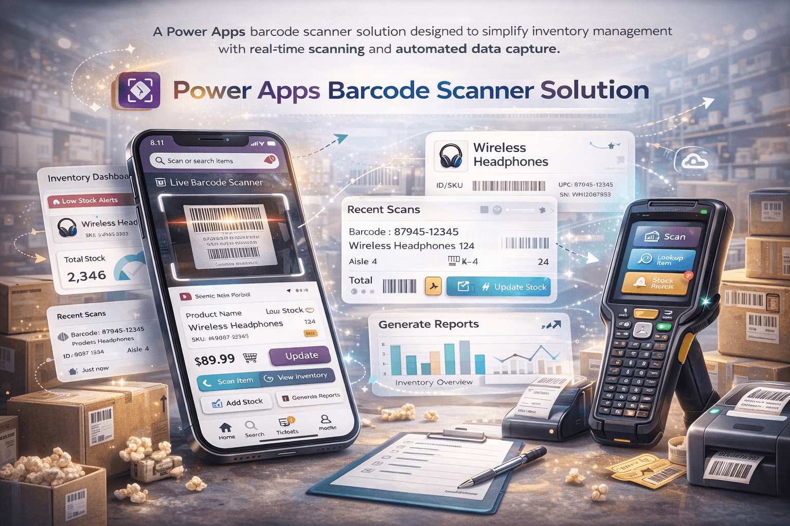 Built a Power Platform-based barcode scanning solution for an audio equipment company supporting the 2026 Winter Olympics. The mobile application enables real-time inventory transfers, barcode validation, warehouse tracking, and seamless integration with Dynamics 365 Finance & Operations, improving traceability and operational efficiency.