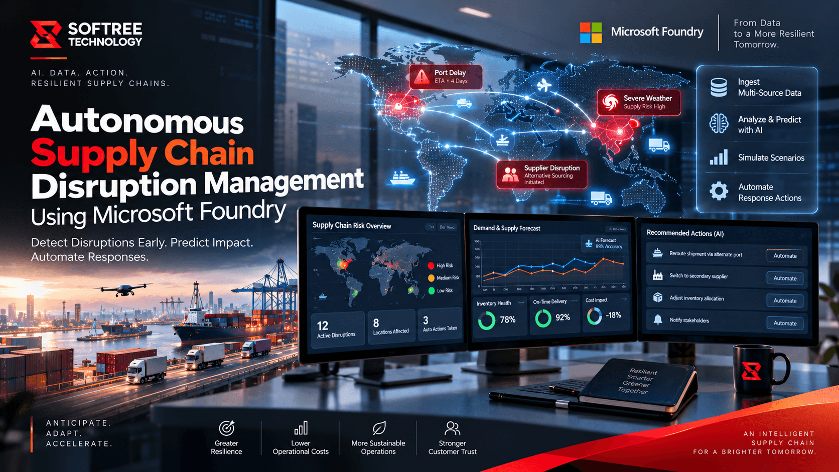 Autonomous Supply Chain Disruption Management Using Microsoft Foundry