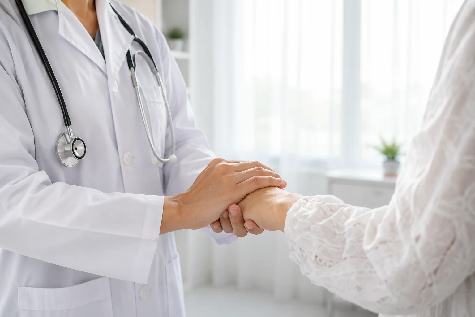 Healthcare professional processing digital medical documents with AI